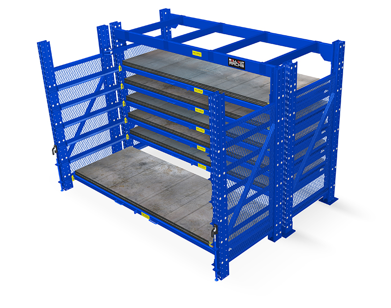 Concept Storage | Roll Out Sheet Metal Rack