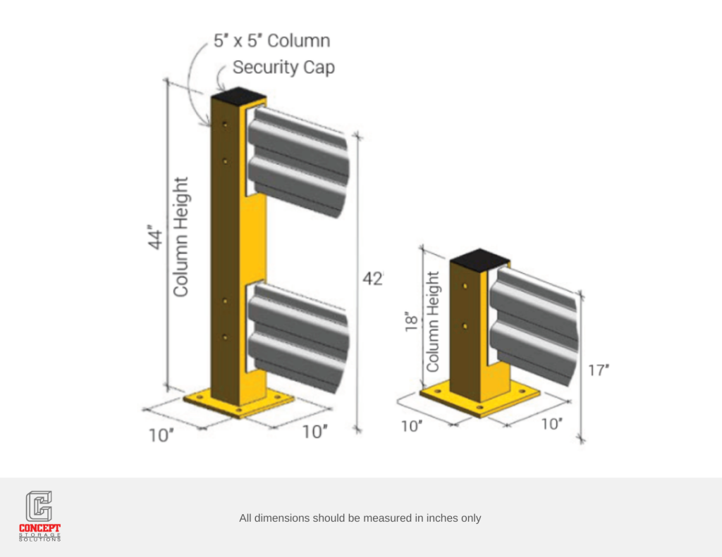 Warehouse Guardrails Measuring Guide: Posts